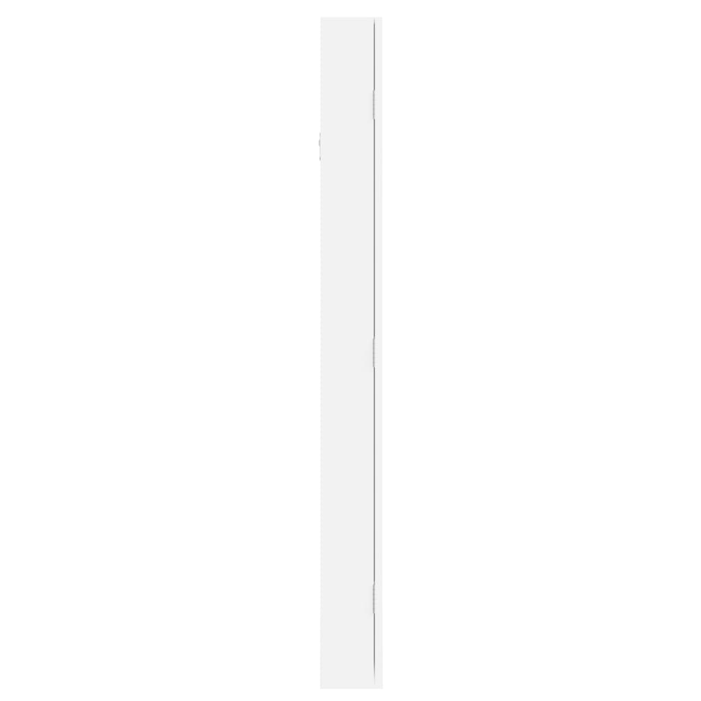 Sieradenkast Met Spiegel Wandgemonteerd 37,5X10X106 Cm