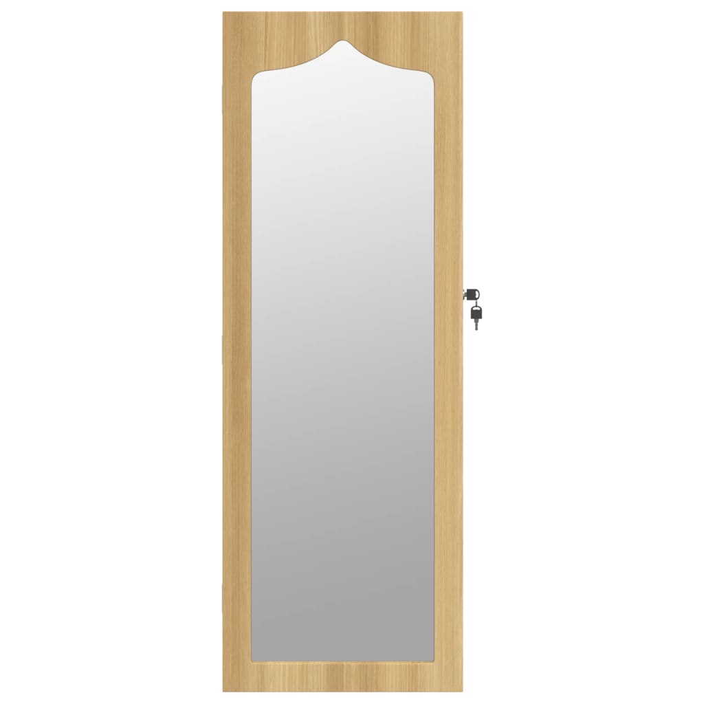 Sieradenkast Met Spiegel Wandgemonteerd 37,5X10X106 Cm
