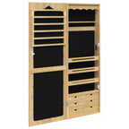 Sieradenkast Met Spiegel Wandgemonteerd 37,5X10X106 Cm