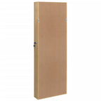 Sieradenkast Met Spiegel Wandgemonteerd 37,5X10X106 Cm
