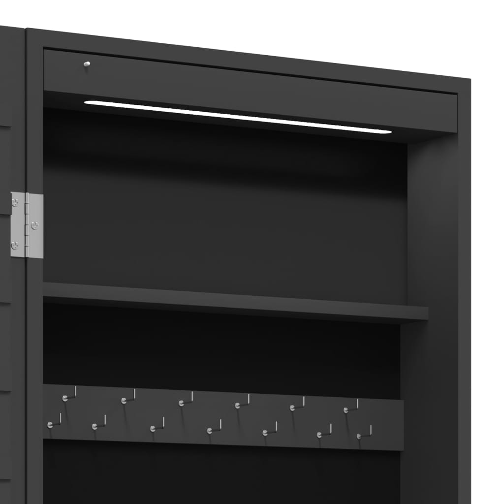 Sieradenkast Met Spiegel En Led Wandgemonteerd