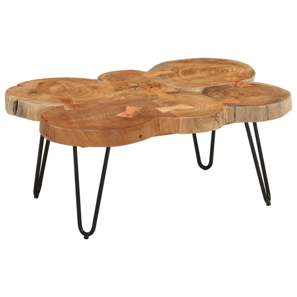 Salontafel 36 Cm 4 Boomstammen Massief Acaciahout