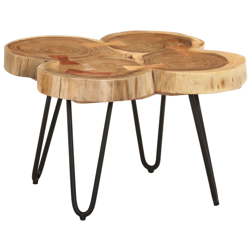 Salontafel 36 Cm 4 Boomstammen Massief Acaciahout
