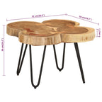 Salontafel 36 Cm 4 Boomstammen Massief Acaciahout