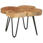 Salontafel 36 Cm 4 Boomstammen Massief Acaciahout