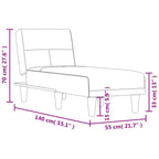 Chaise Longue Stof