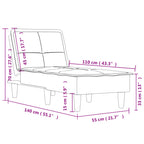 Chaise Longue Fluweel