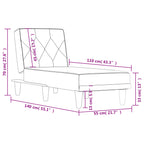 Chaise Longue Stof