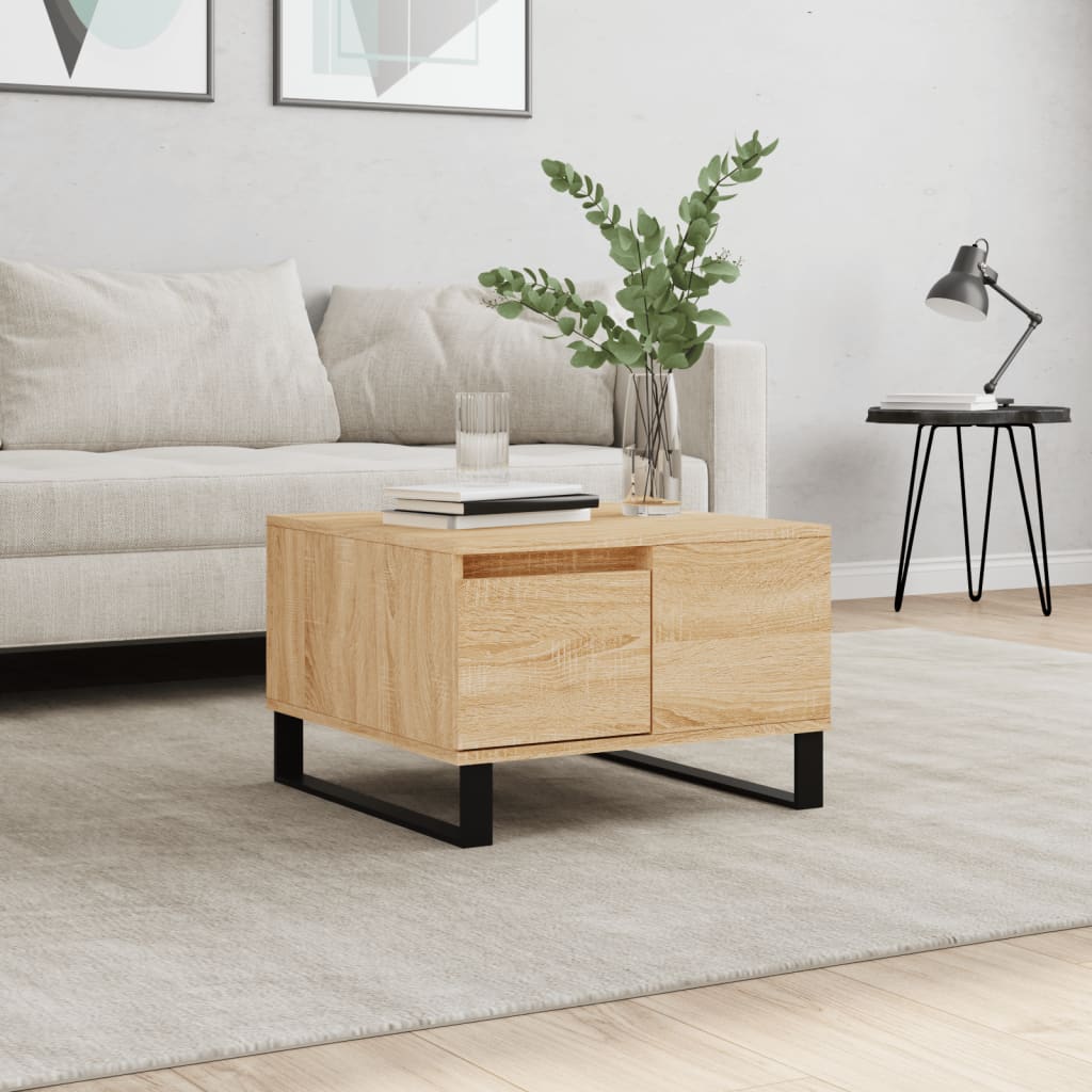 Salontafel 55X55X36,5 Cm Bewerkt Hout