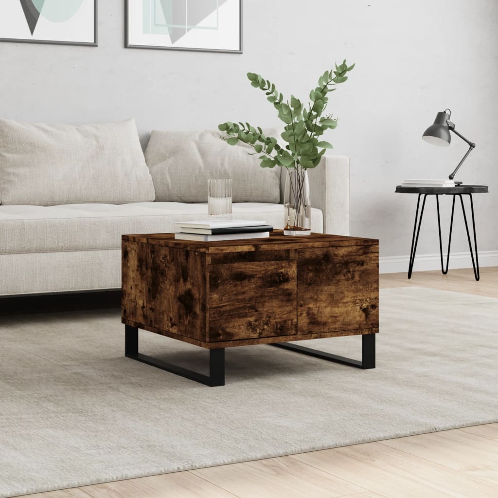 Salontafel 55X55X36,5 Cm Bewerkt Hout