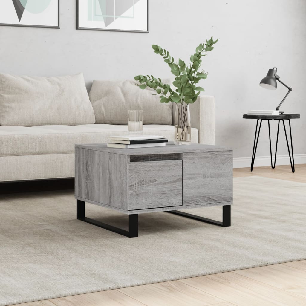 Salontafel 55X55X36,5 Cm Bewerkt Hout