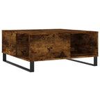 Salontafel 80X80X36,5 Cm Bewerkt Hout Kleurig