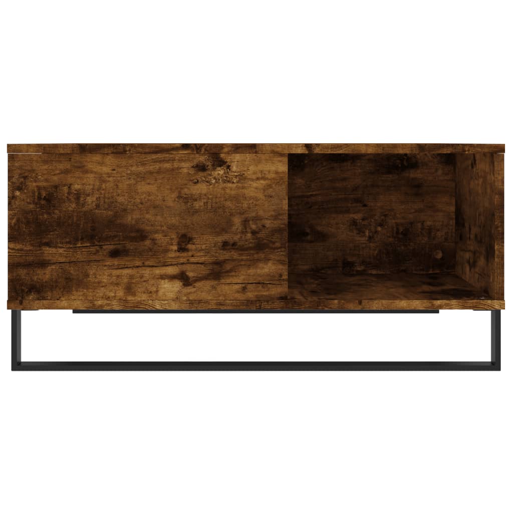 Salontafel 80X80X36,5 Cm Bewerkt Hout Kleurig