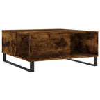 Salontafel 80X80X36,5 Cm Bewerkt Hout Kleurig