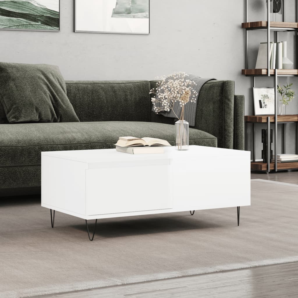 Salontafel 90X50X36,5 Cm Bewerkt Hout