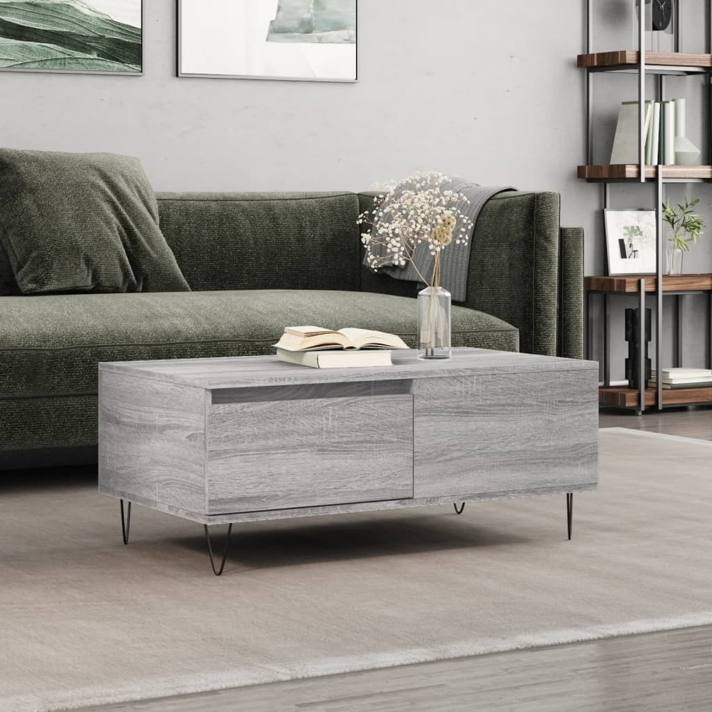 Salontafel 90X50X36,5 Cm Bewerkt Hout