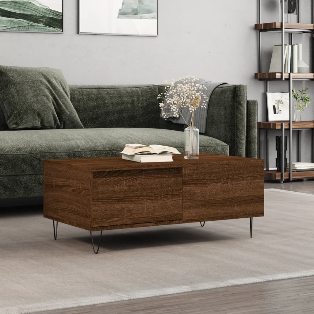 Salontafel 90X50X36,5 Cm Bewerkt Hout