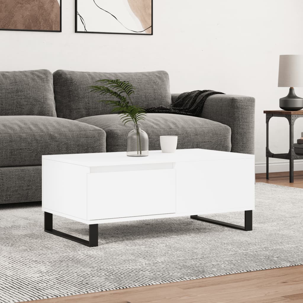 Salontafel 90X50X36,5 Cm Bewerkt Hout