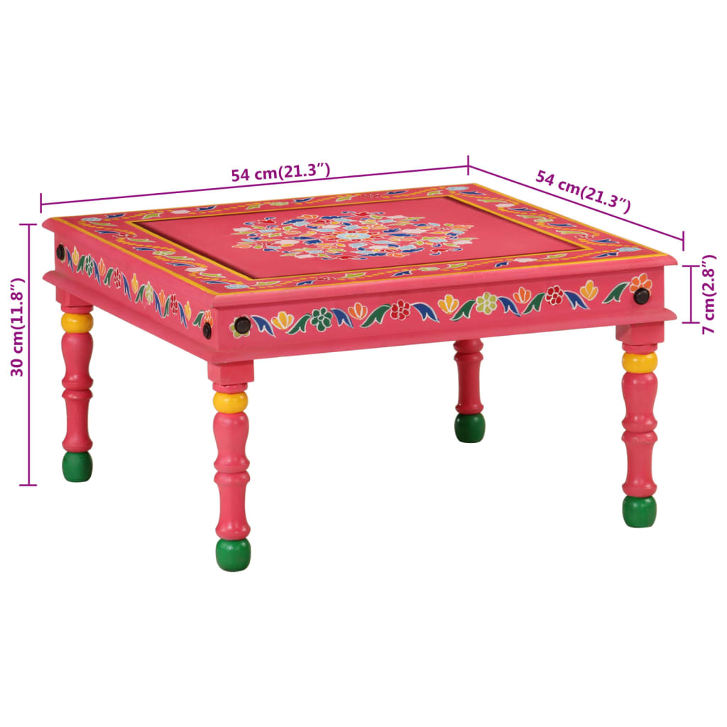 Salontafel Handbeschilderd Massief Mangohout
