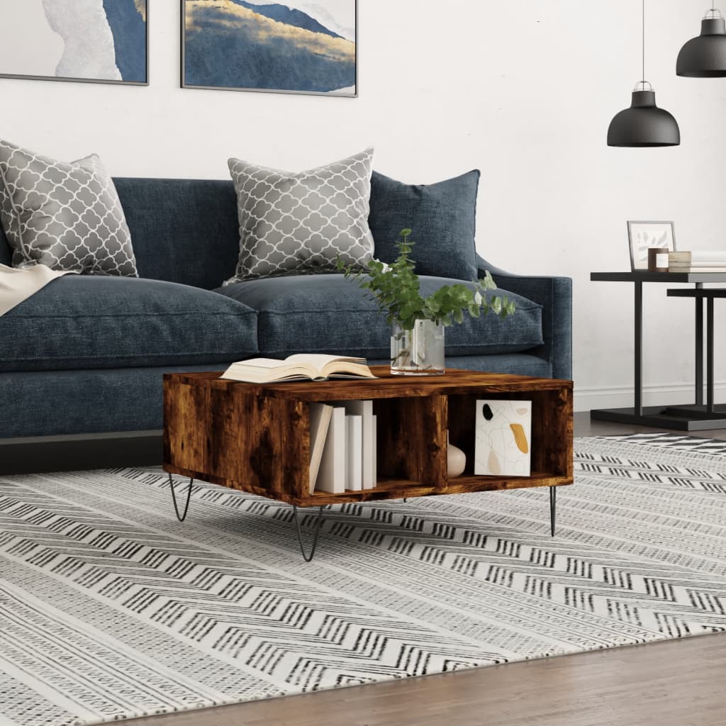 Salontafel 60X60X30 Cm Bewerkt Hout