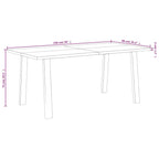 Eettafel 150X90X75 Cm Massief Acaciahout