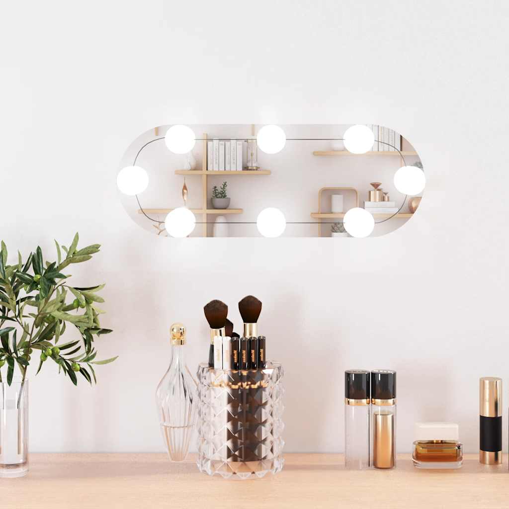 Wandspiegel Met Led's Glas