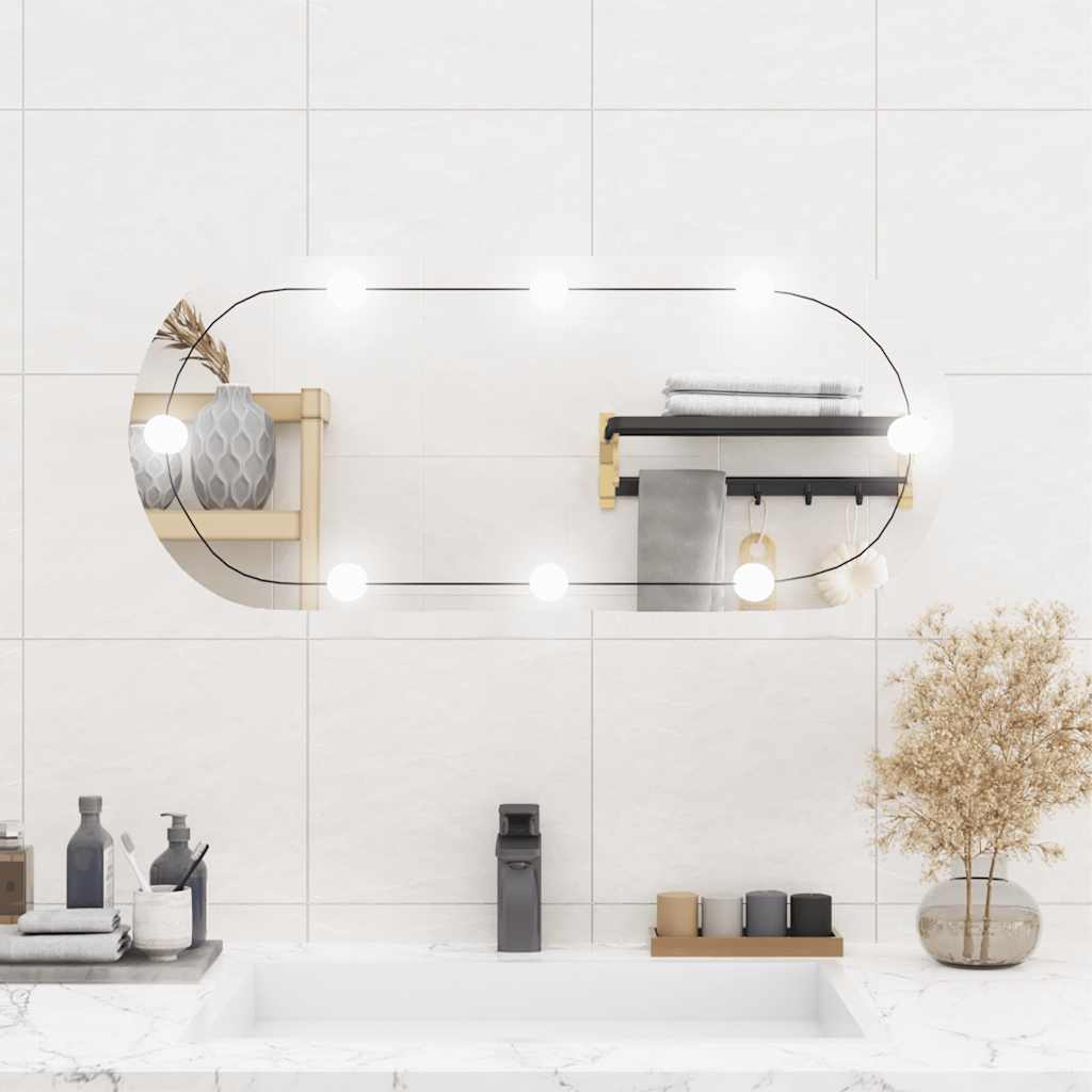 Wandspiegel Met Led's Glas