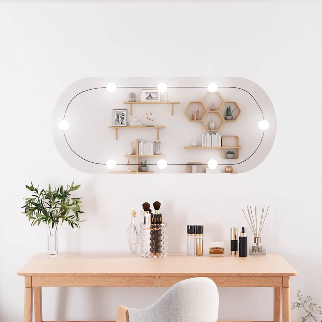 Wandspiegel Met Led's Glas