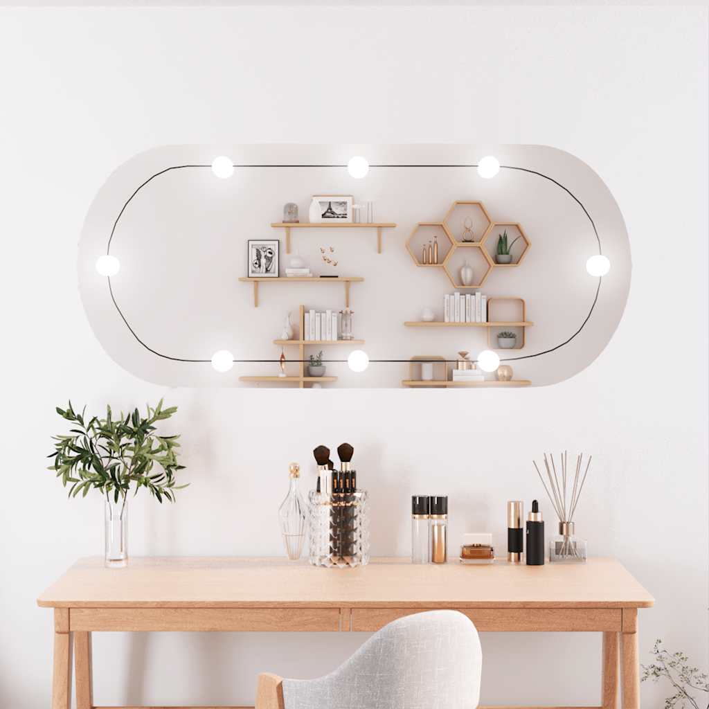 Wandspiegel Met Led's Glas