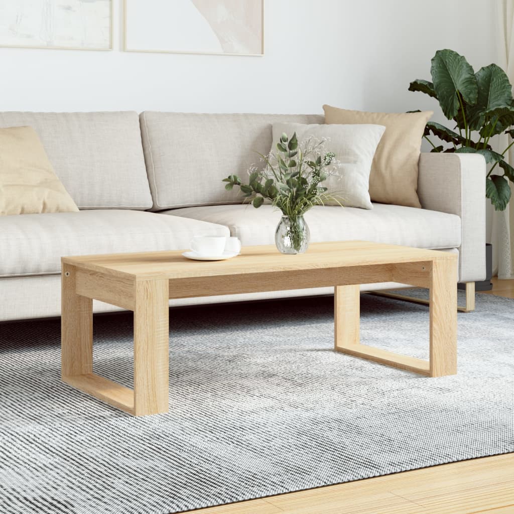 Salontafel 102X50X35 Cm Bewerkt Hout Kleurig