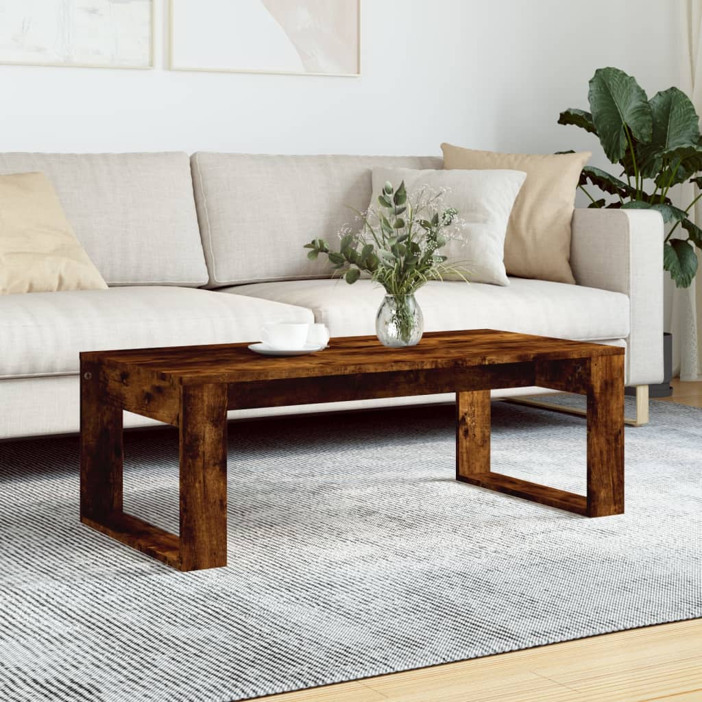 Salontafel 102X50X35 Cm Bewerkt Hout Kleurig