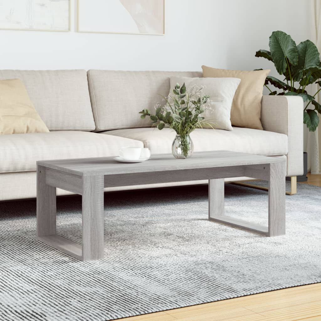 Salontafel 102X50X35 Cm Bewerkt Hout Kleurig