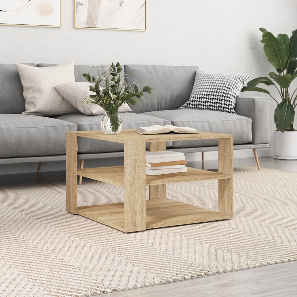 Salontafel 59,5X59,5X40 Cm Bewerkt Hout Ig
