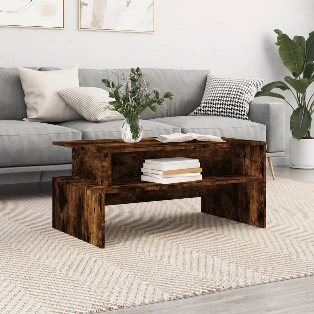 Salontafel 90X55X42,5 Cm Bewerkt Hout