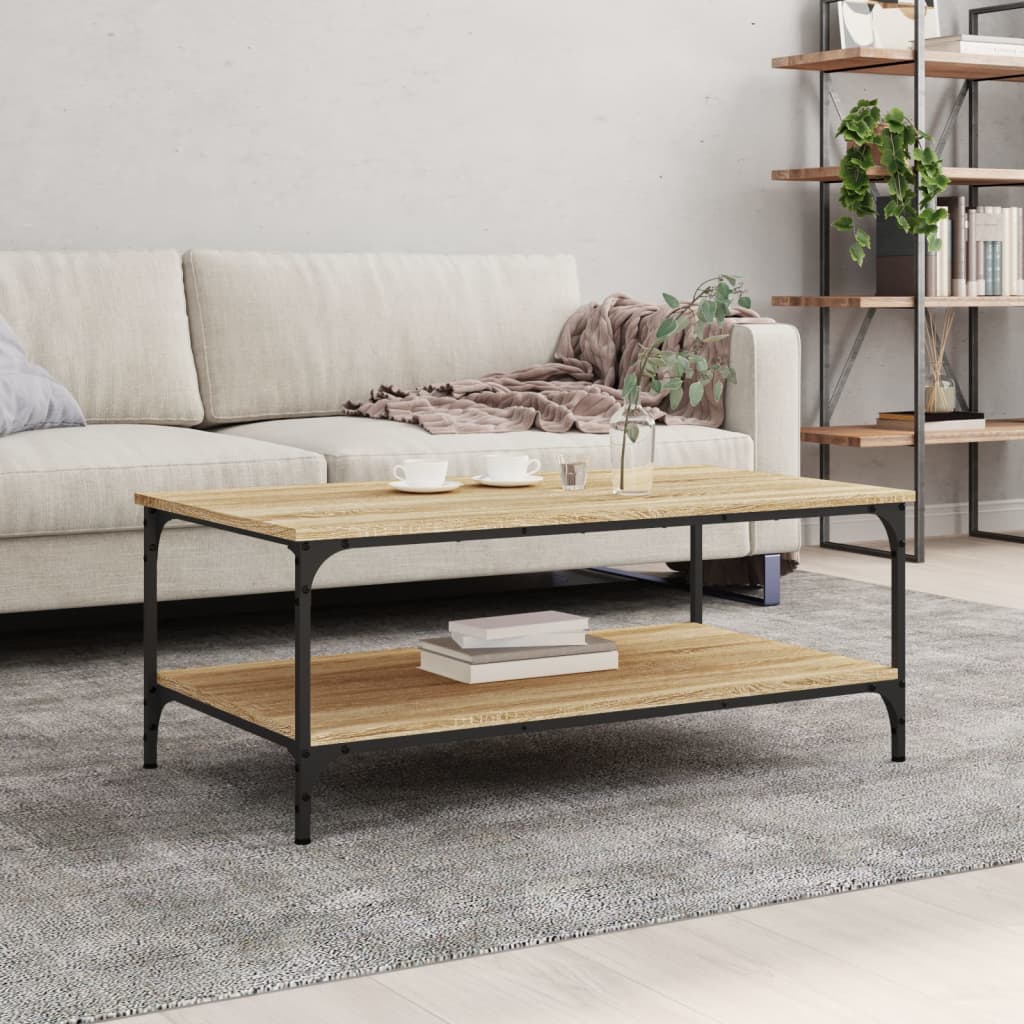 Salontafel Bewerkt Hout Kleurig