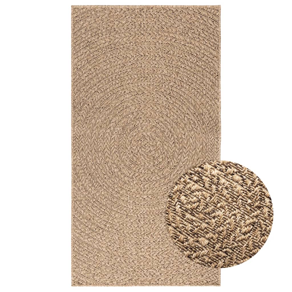 Vloerkleed Zizur Binnen En Buiten 160 Cm Jute Look Bruin