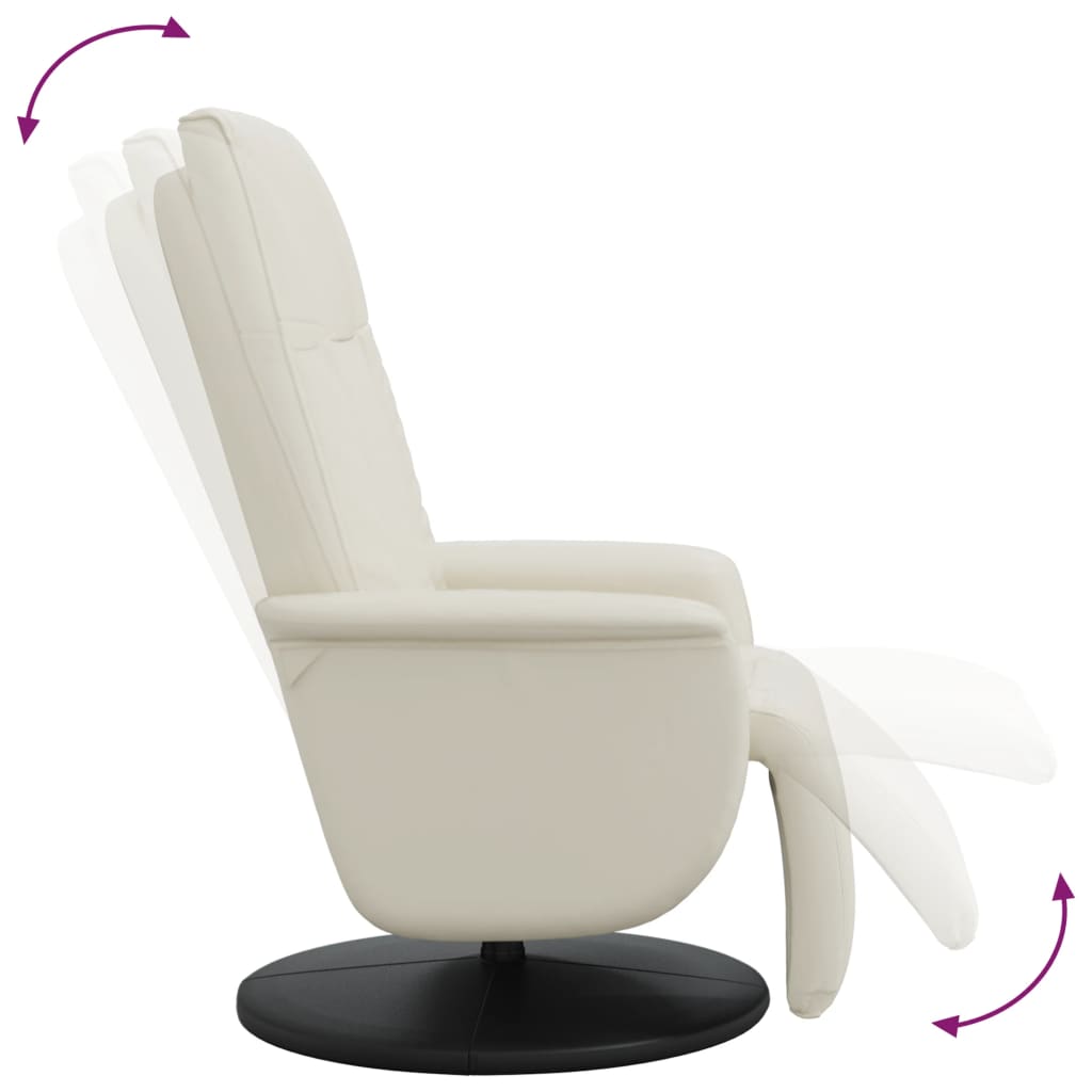 Fauteuil Verstelbaar Met Voetensteun Kunstleer Kleurig