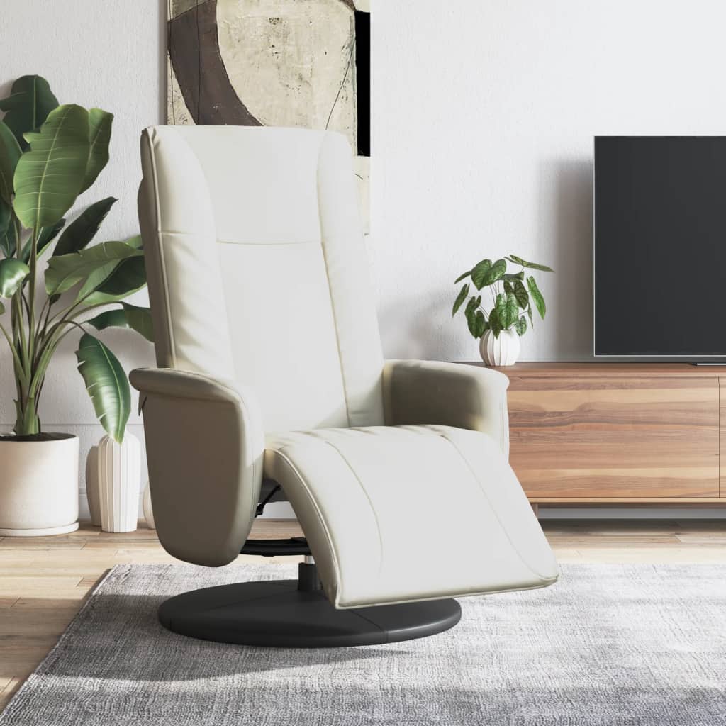 Fauteuil Verstelbaar Met Voetensteun Kunstleer Kleurig