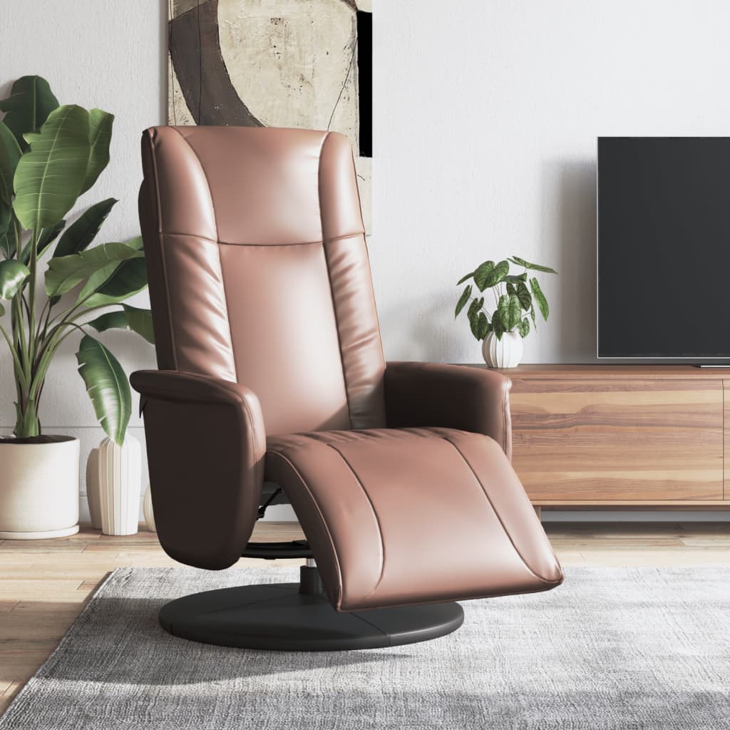 Fauteuil Verstelbaar Met Voetensteun Kunstleer Kleurig