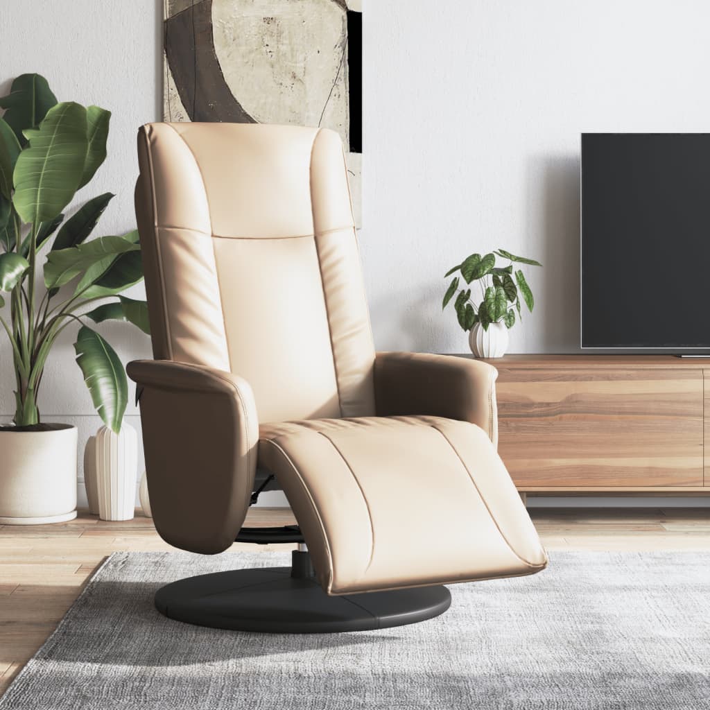 Fauteuil Verstelbaar Met Voetensteun Kunstleer Kleurig