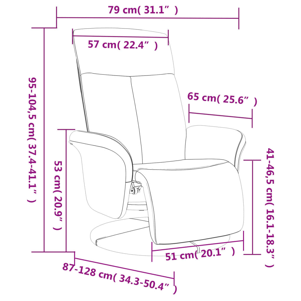 Fauteuil Verstelbaar Met Voetensteun Stof