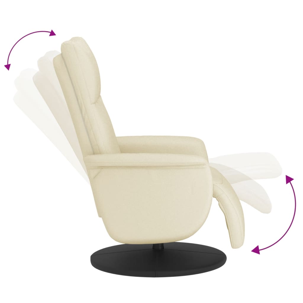 Fauteuil Verstelbaar Met Voetensteun Kunstleer Kleurig