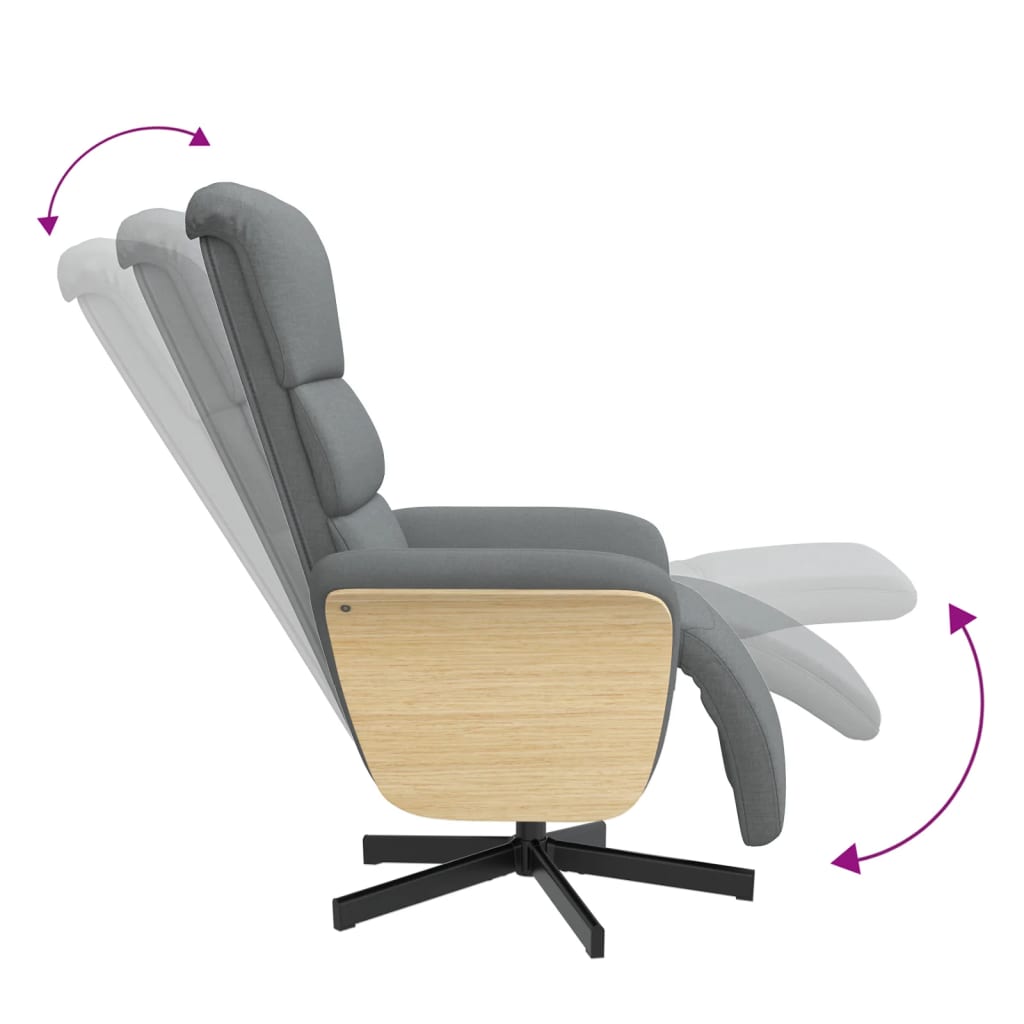 Fauteuil Verstelbaar Met Voetensteun Stof