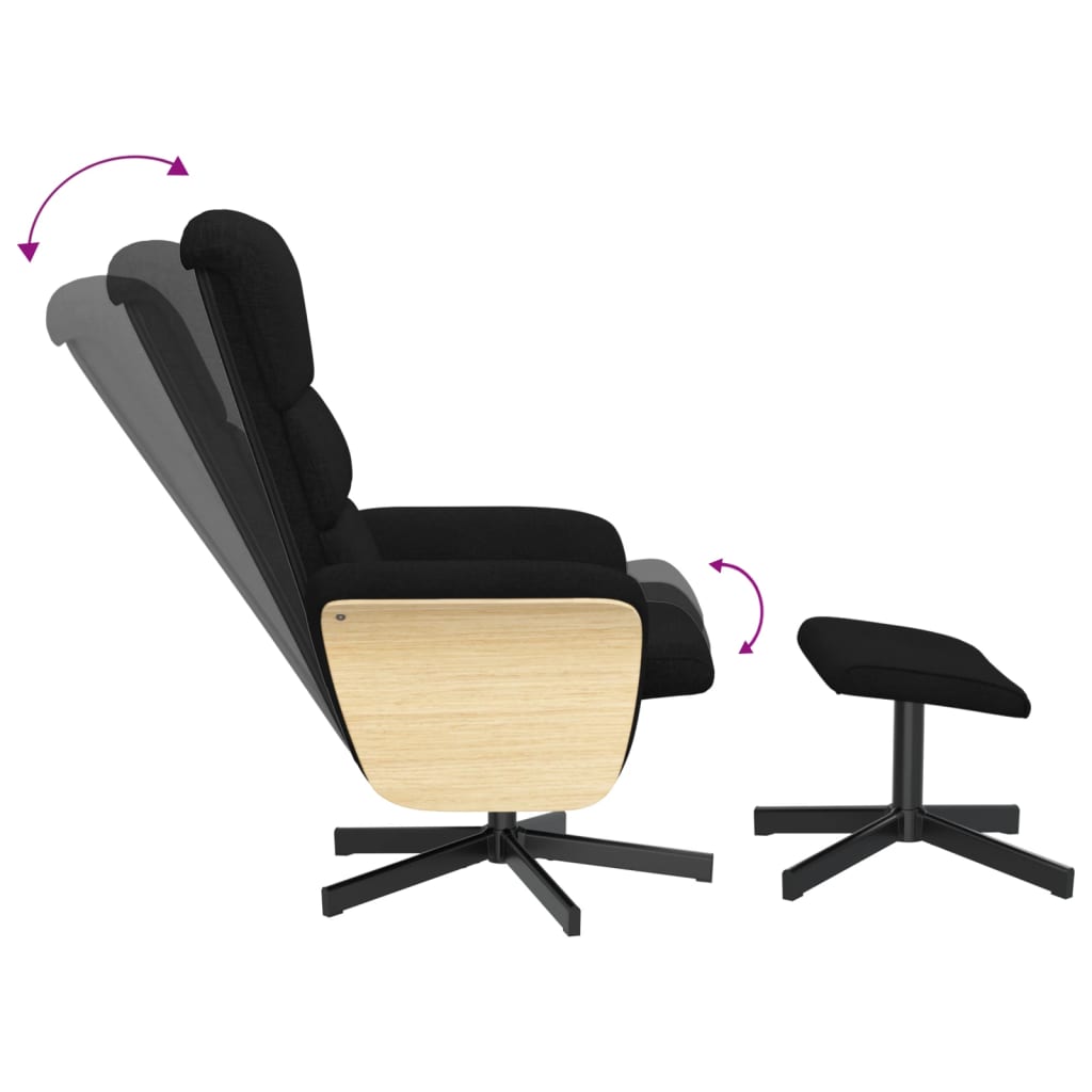 Fauteuil Verstelbaar Met Voetenbank Stof
