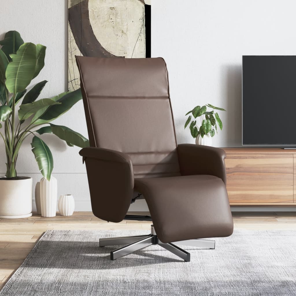 Fauteuil Verstelbaar Met Voetensteun Kunstleer