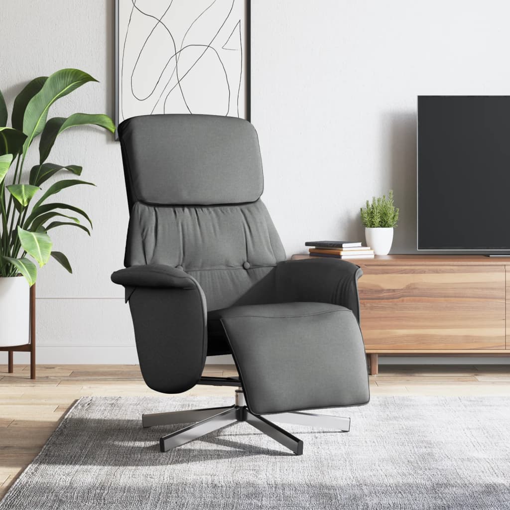 Fauteuil Verstelbaar Met Voetensteun Stof Kleurig
