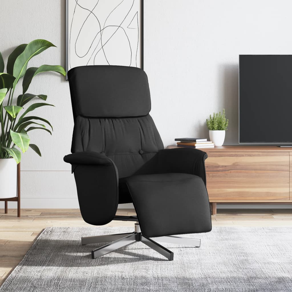 Fauteuil Verstelbaar Met Voetensteun Stof Kleurig