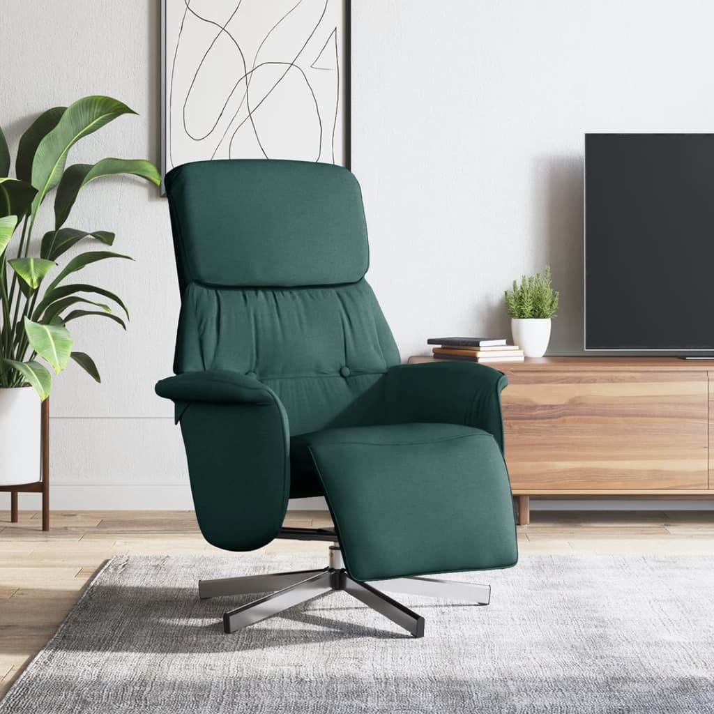 Fauteuil Verstelbaar Met Voetensteun Stof Kleurig