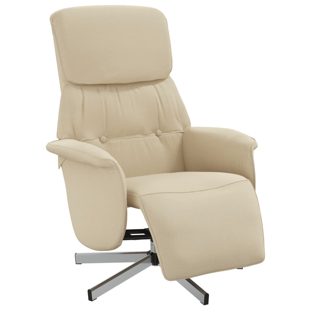 Fauteuil Verstelbaar Met Voetensteun Stof Kleurig