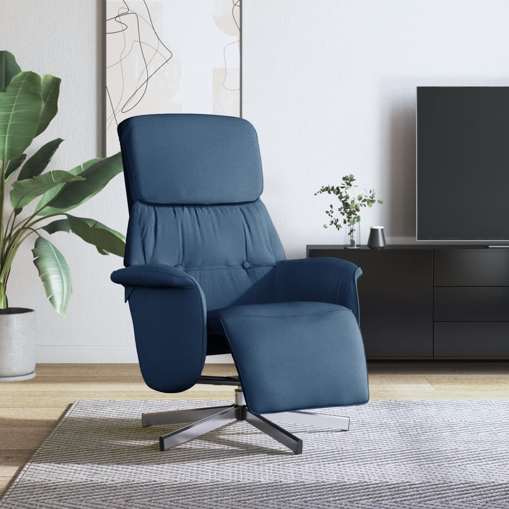 Fauteuil Verstelbaar Met Voetensteun Stof Kleurig